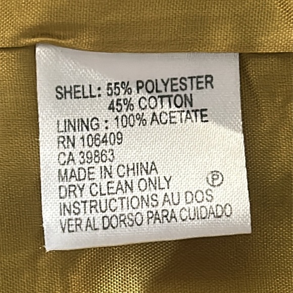 TAHARI ASL Women’s Zip Front Sheath Dress Size 8 P Mustard Gold - Picture 14 of 16